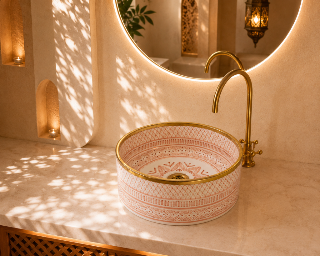 Handmade Moroccan Ceramic Basin