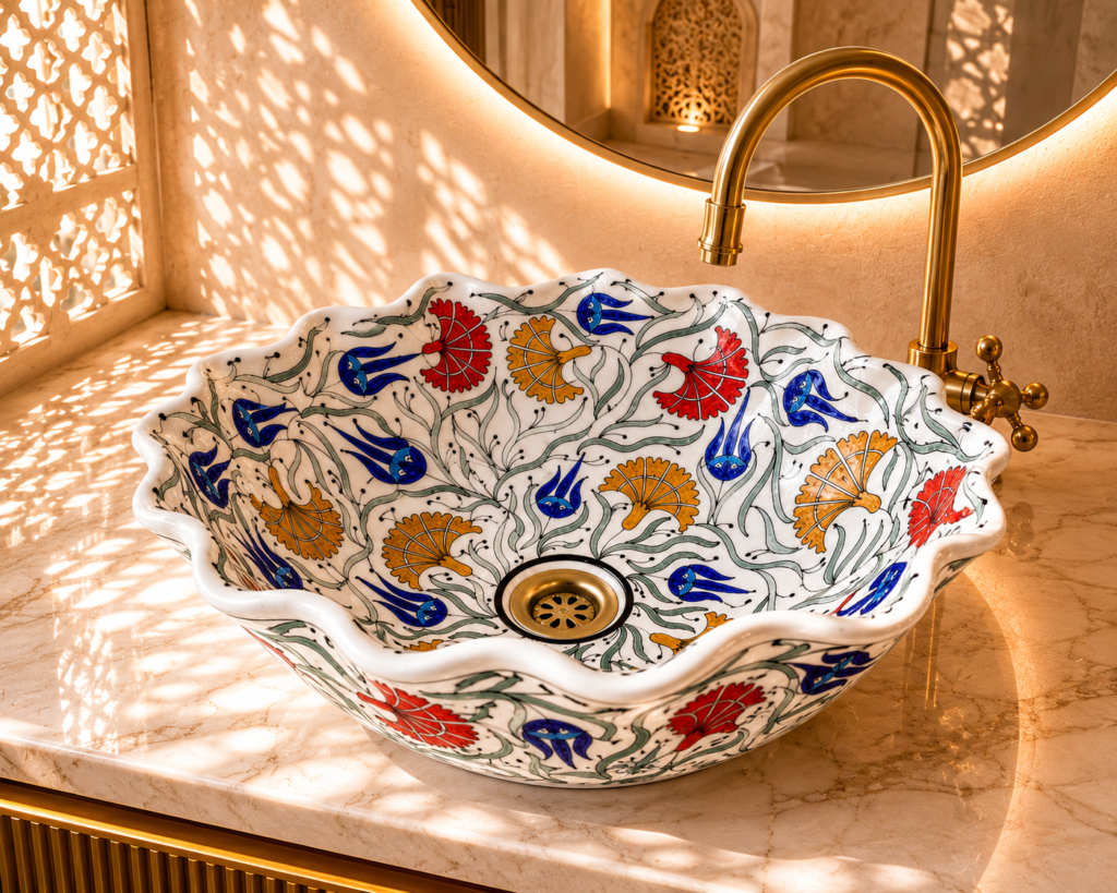 Handmade Moroccan Ceramic Basin