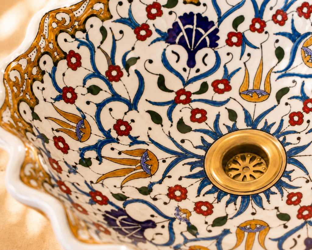 Handmade Moroccan Ceramic Basin