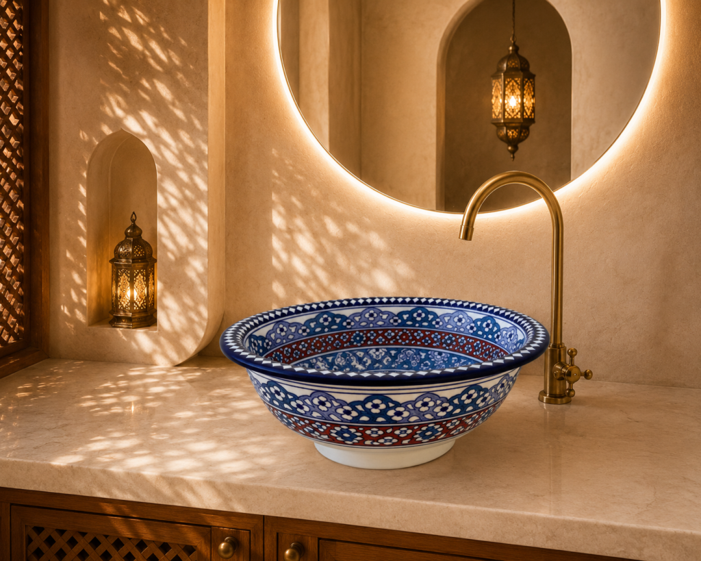 Handmade Moroccan Ceramic Basin