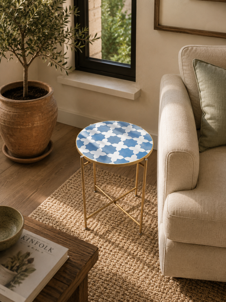 Handmade Moroccan Zellige Mosaic Table — MT0033