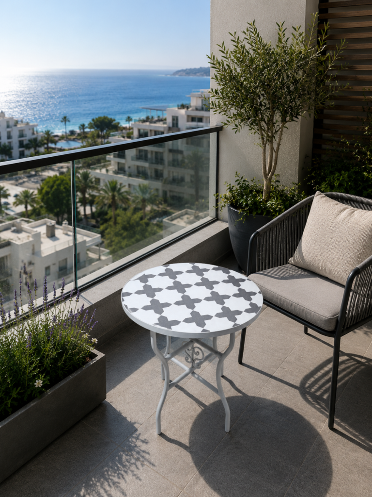 Handmade Moroccan Zellige Mosaic Table — MT0045