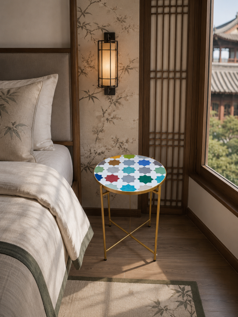 Handmade Moroccan Zellige Mosaic Table — MT0106