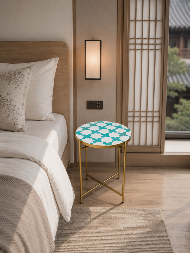 Handmade Moroccan Zellige Mosaic Table — MT0108