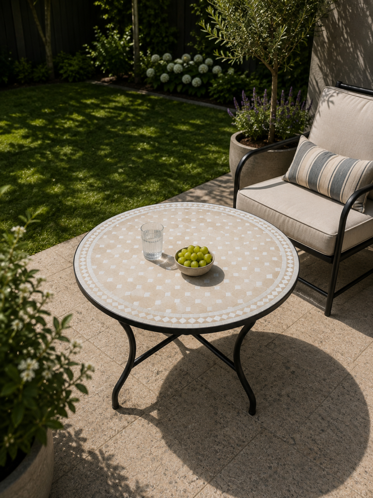 Handmade Moroccan Zellige Mosaic Table — MT0078