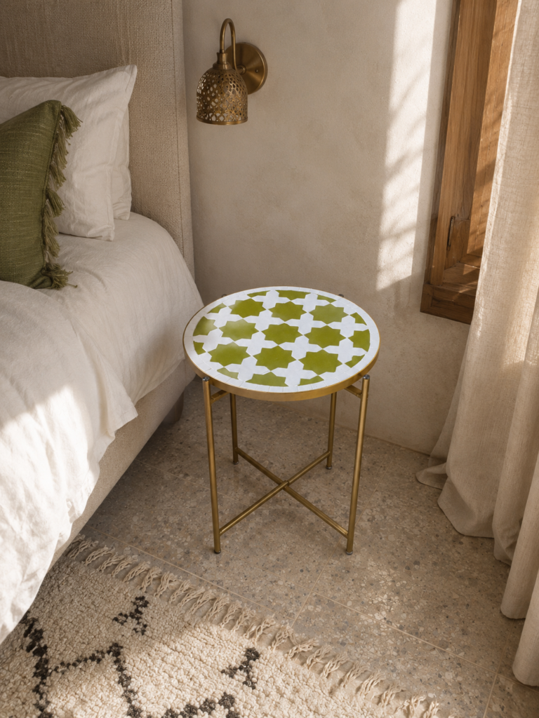 Handmade Moroccan Zellige Mosaic Table — MT0102