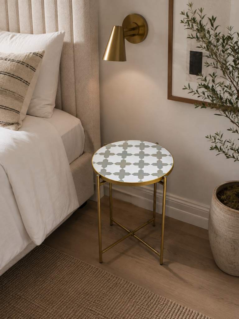 Handmade Moroccan Zellige Mosaic Table — MT0103
