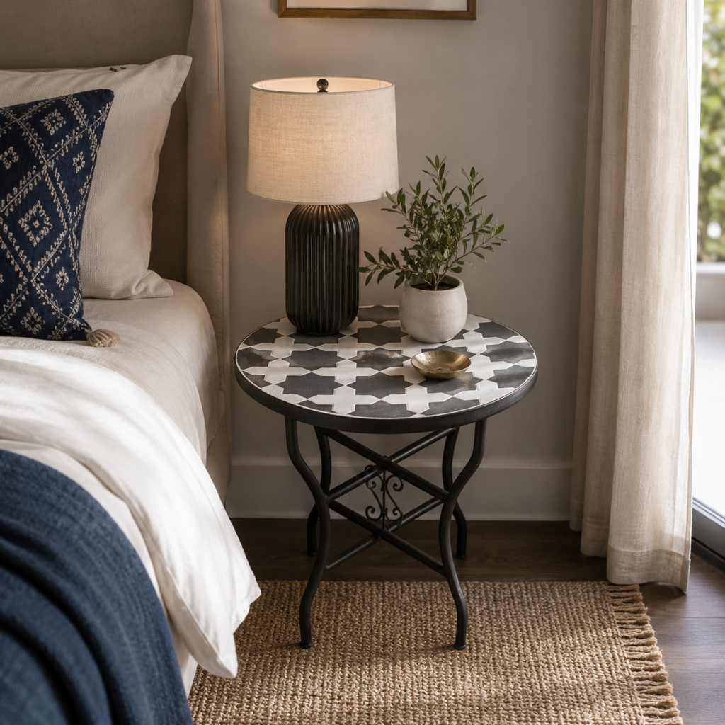 Handmade Moroccan Zellige Mosaic Table — MT0193