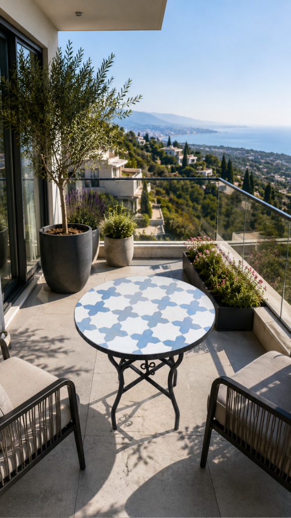 Handmade Moroccan Zellige Mosaic Table — MT0055