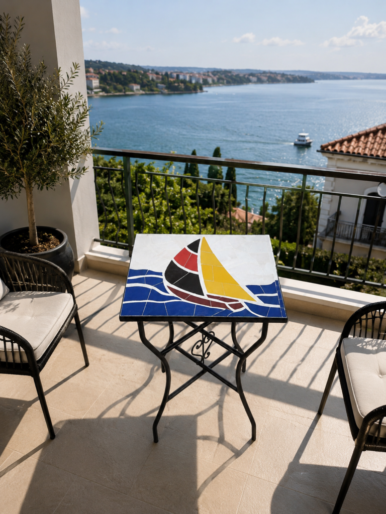 Handmade Moroccan Zellige Mosaic Table — MT0086