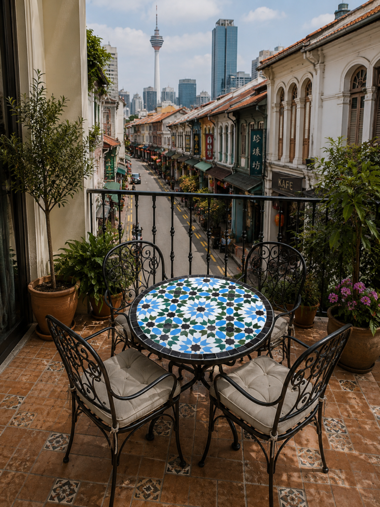 Handmade Moroccan Zellige Mosaic Table — MT0075
