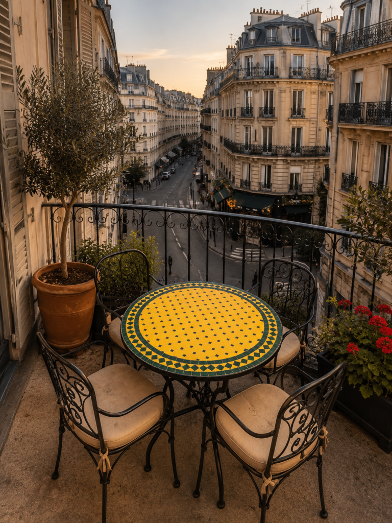 Handmade Moroccan Zellige Mosaic Table — MT0080