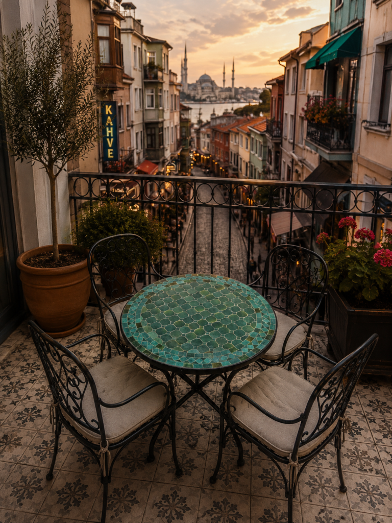 Handmade Moroccan Zellige Mosaic Table — MT0079