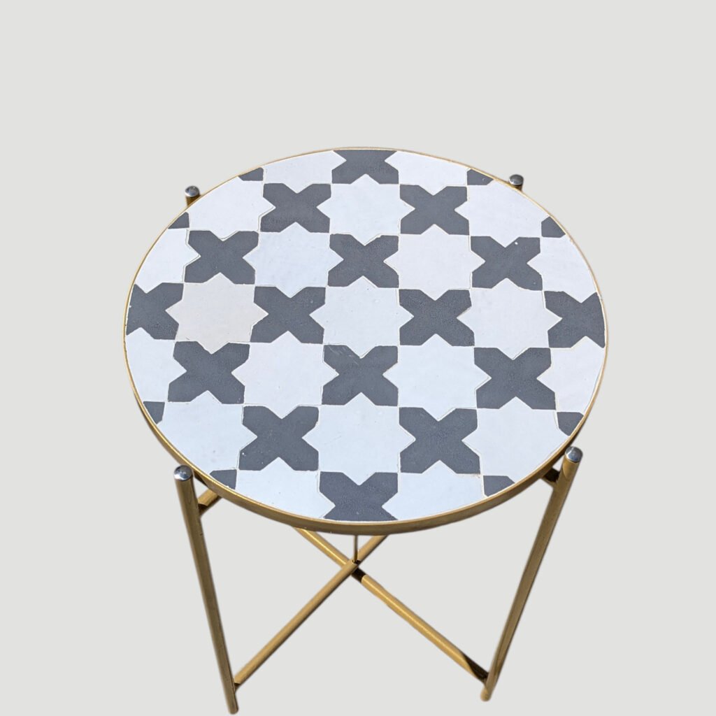 Handmade Moroccan Zellige Mosaic Table — MT0111