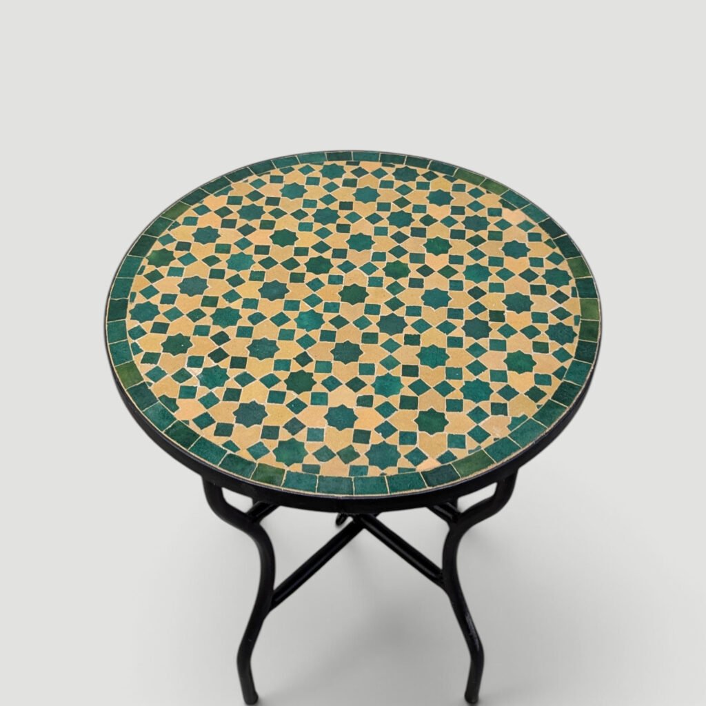 Handmade Moroccan Zellige Mosaic Table — MT0197