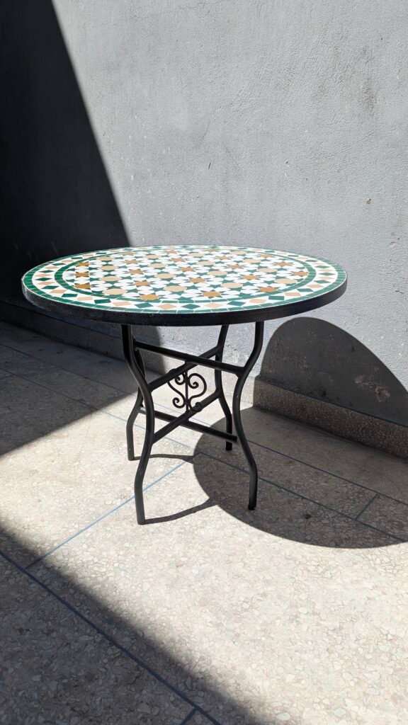 Handmade Moroccan Zellige Mosaic Table — MT0077
