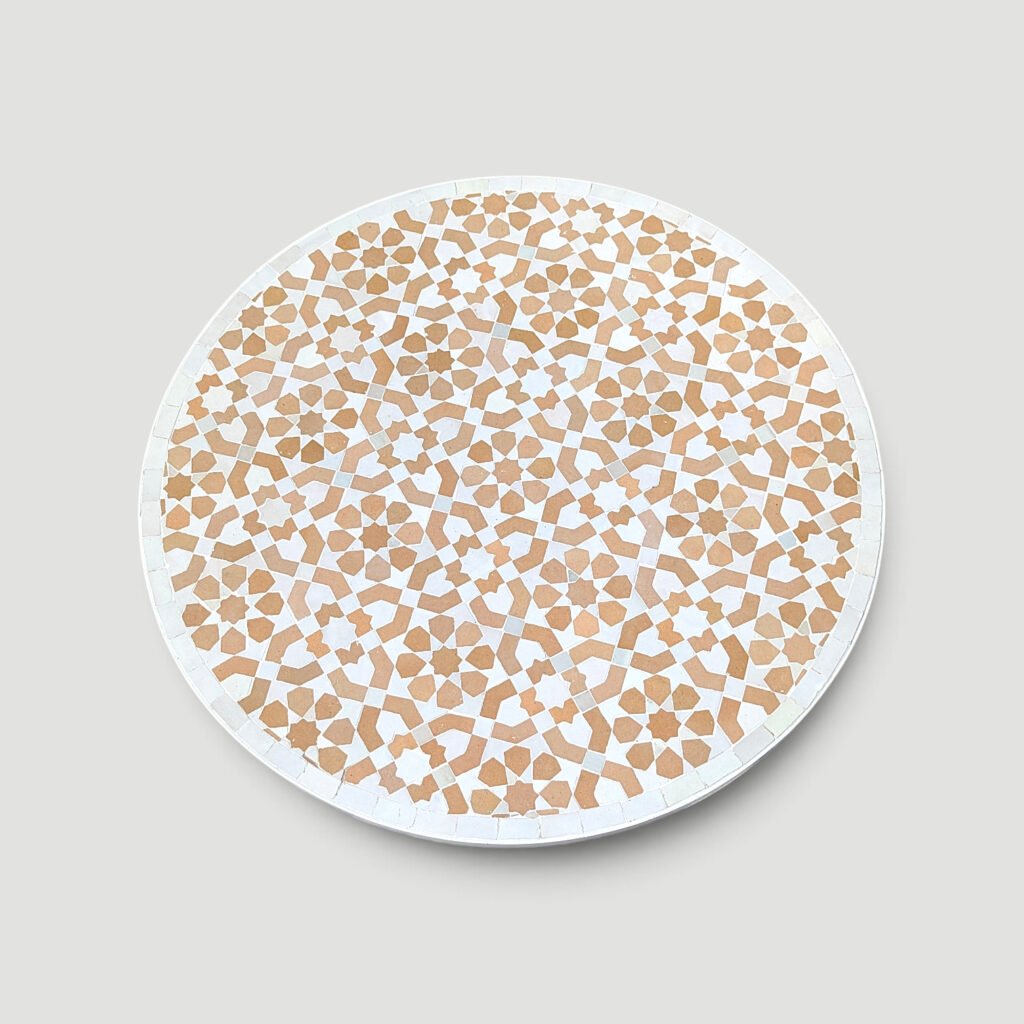 Handmade Moroccan Zellige Mosaic Table — MT0039