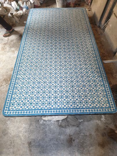 Handmade Moroccan Zellige Mosaic Table — MT0171